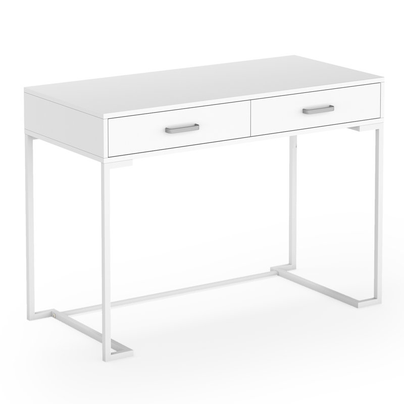 Tall white desk discount